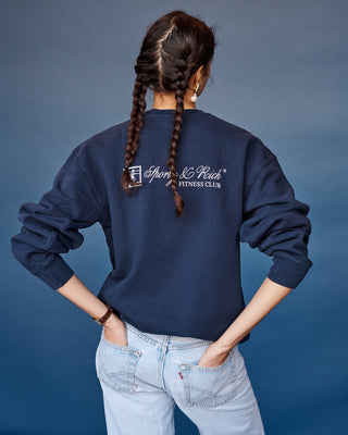 Fitness Club Crewneck - Navy