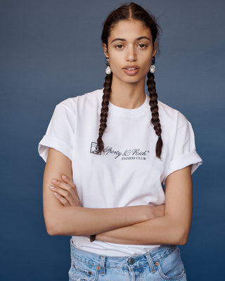 Fitness Club T Shirt - White