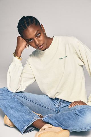 Fun Logo Longsleeve - Cream Puff