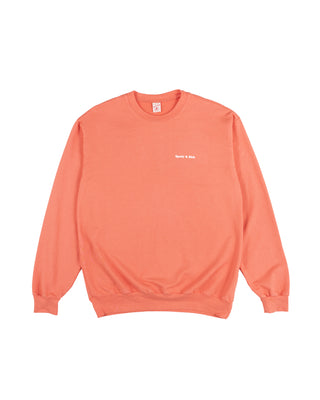 Fun Logo French Terry Crew - Salmon