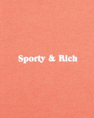 Fun Logo French Terry Crew - Salmon