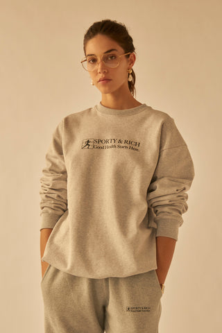 Good Health Crewneck - Heather Grey
