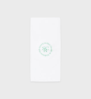 Gym Towel - White/Kelly