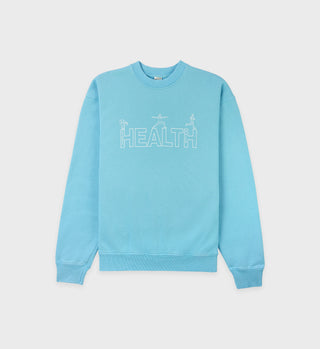 Health Crewneck - Sweet Blue