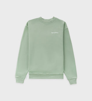 Health is Wealth Crewneck - Sea Green