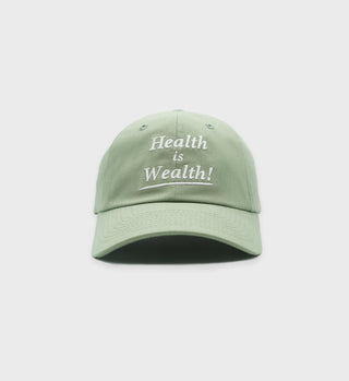 Health is Wealth Hat - Sea Green