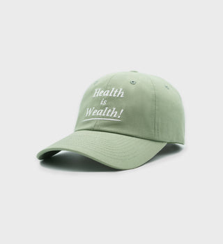 Health is Wealth Hat - Sea Green