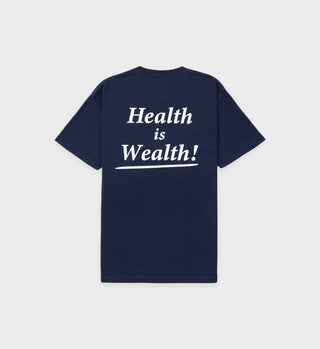 Health is Wealth T-Shirt - Navy