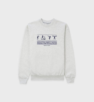 Health & Wellness Crewneck - Heather Gray