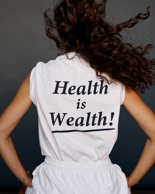 Health is Wealth T-Shirt - White