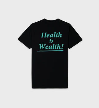 Health is Wealth T-Shirt - Black