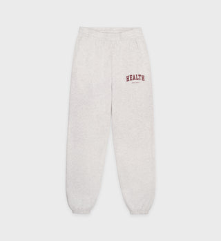 Health Ivy Sweatpant - Heather Gray/Merlot