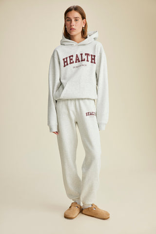 Health Ivy Sweatpant - Heather Gray/Merlot