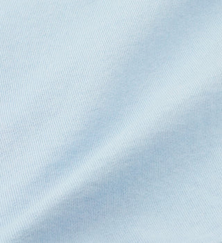 Health Resort Cropped Crewneck - Baby blue/White