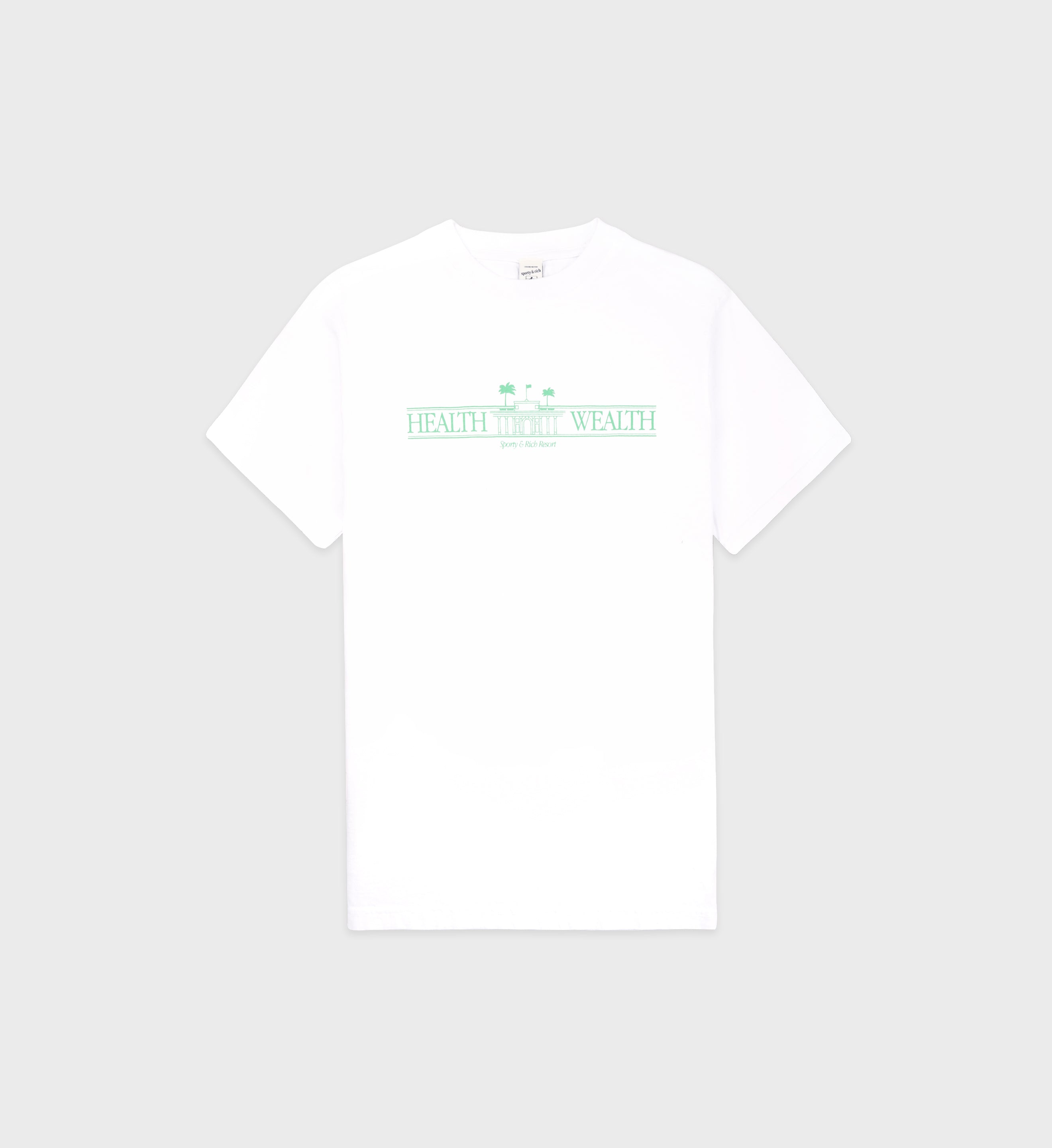 Health Resort T-Shirt - White/Verde – Sporty & Rich