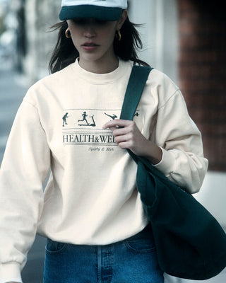 Health & Wellness Crewneck - Cream Puff
