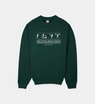 Health & Wellness Crewneck - Forest Green