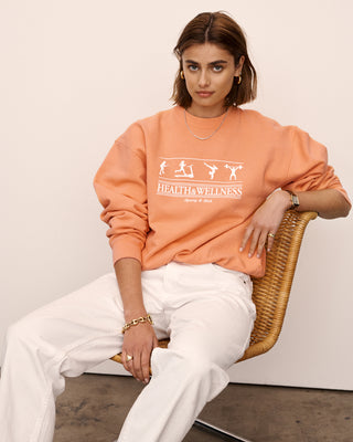 Health & Wellness Crewneck - Guava