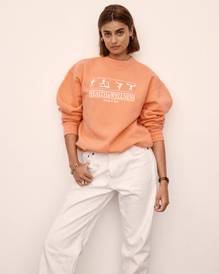 Health & Wellness Crewneck - Guava