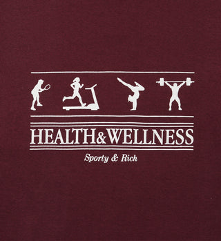 Health & Wellness T-Shirt - Merlot