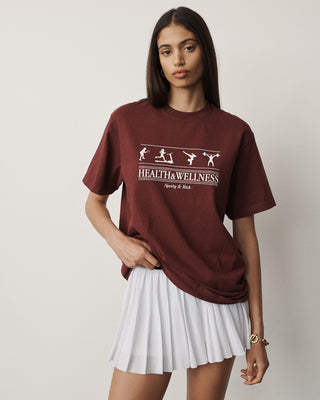 Health & Wellness T-Shirt - Merlot