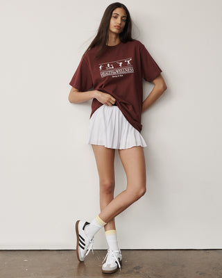 Health & Wellness T-Shirt - Merlot