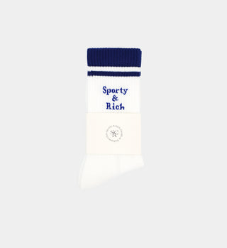 Intarsia Sock - Navy