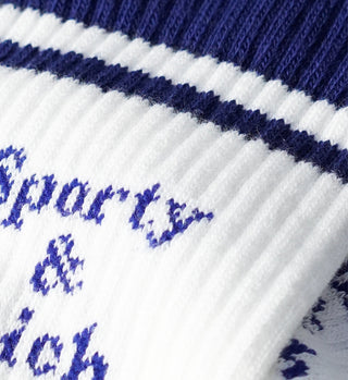 Intarsia Sock - Navy