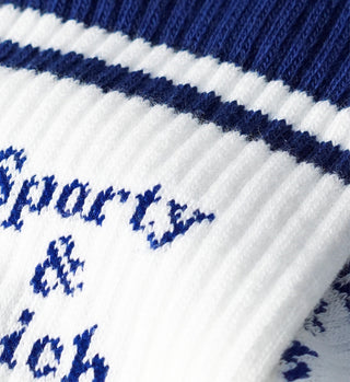 Intarsia Sock - Navy