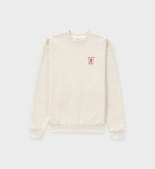 Jogger Crewneck - Heather Oatmeal