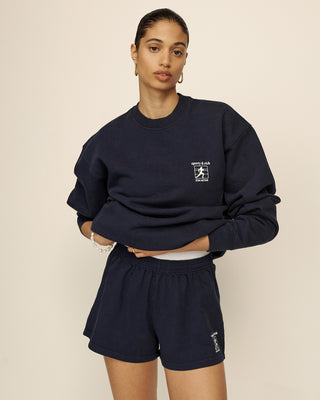 Jogger Crewneck - Navy
