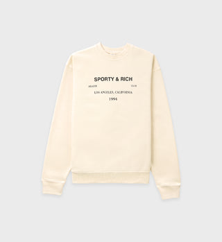 LA Health Club Crewneck - Cream