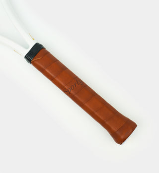Leather Tennis Grip - Dark Brown