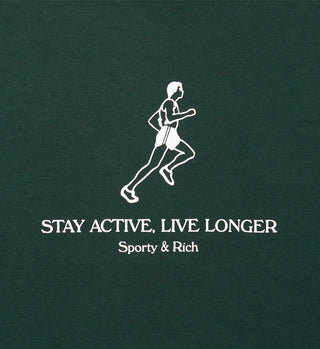 Live Longer Crewneck - Forest Green