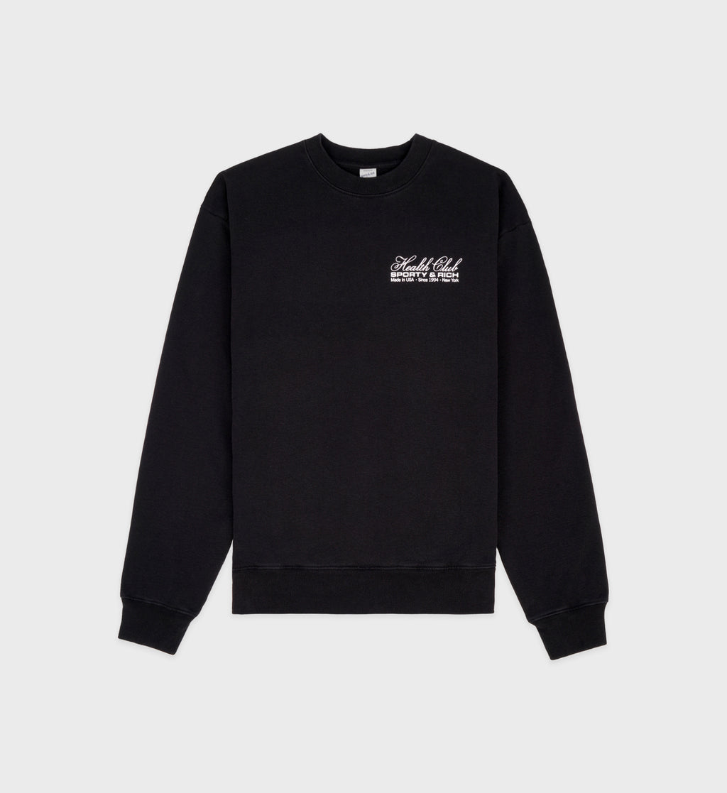 Made In USA Crewneck - Black/White – Sporty & Rich