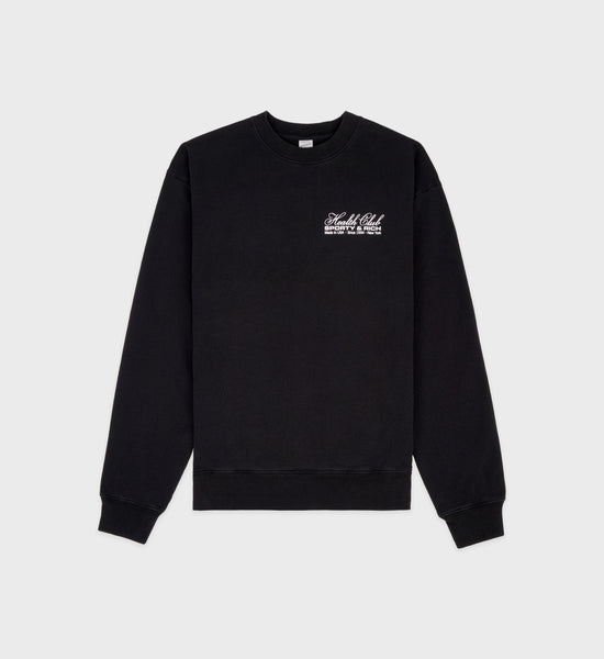 NEW SPORTY & sale RICH BLACK CREWNECK SIZE 5XL