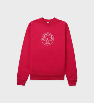Connecticut Crest Crewneck - Framboise