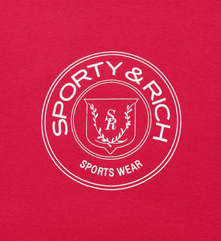 Connecticut Crest Crewneck - Framboise