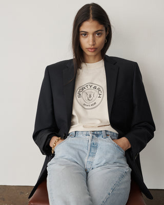 Connecticut Crest T-Shirt - Cream