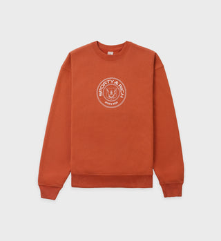 Connecticut Crest Crewneck - Rust