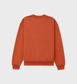 Connecticut Crest Crewneck - Rust