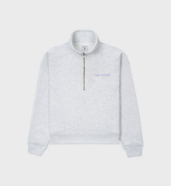 Wimbledon Quarter Zip - Heather Gray