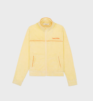 New Serif Terry Track Jacket - Almond/Pomodoro