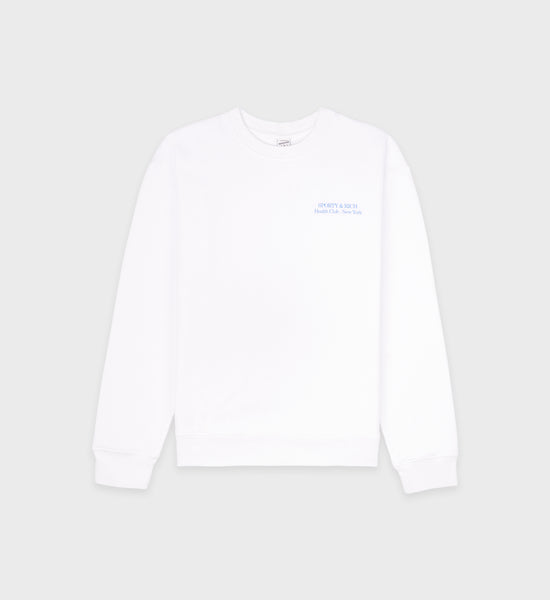 New Drink Water Crewneck - White/Ocean