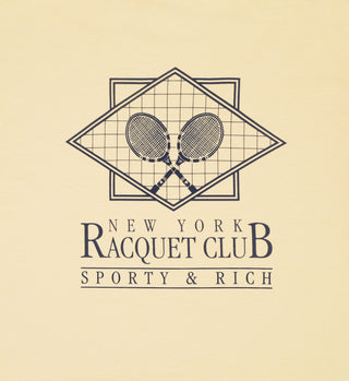 NY Racquet Club T-Shirt - Almond/Navy