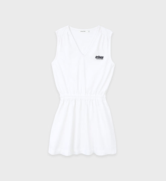 Prince Sporty Pique Dress - White