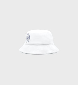 Prince Crest Terry Bucket Hat - White/Navy
