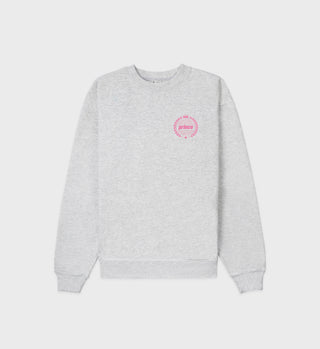 Prince Crest Crewneck - Heather Gray