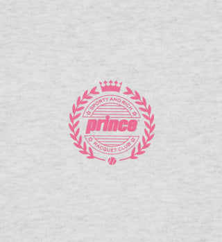 Prince Crest Crewneck - Heather Gray