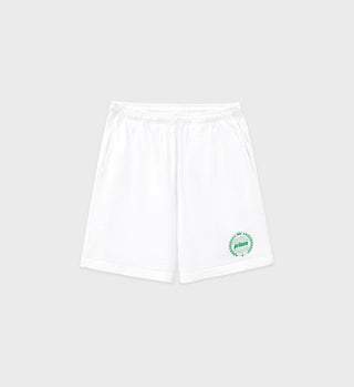 Prince Crest Gym Short - White